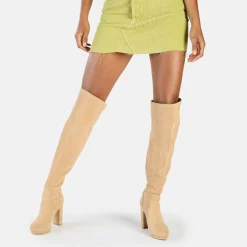 BUFFALO Ankle Boots^Amy Overknee Boot Vegan Cream