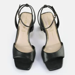 BUFFALO Occasion Shoes^April Neat Heeled Sandals Vegan Black
