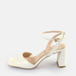 BUFFALO Occasion Shoes^April Neat Heeled Sandals Vegan White