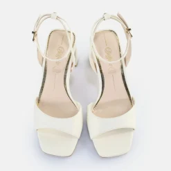 BUFFALO Occasion Shoes^April Neat Heeled Sandals Vegan White