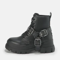 BUFFALO Men Shoes^Aspha Biker Men Bootie Vegan Black