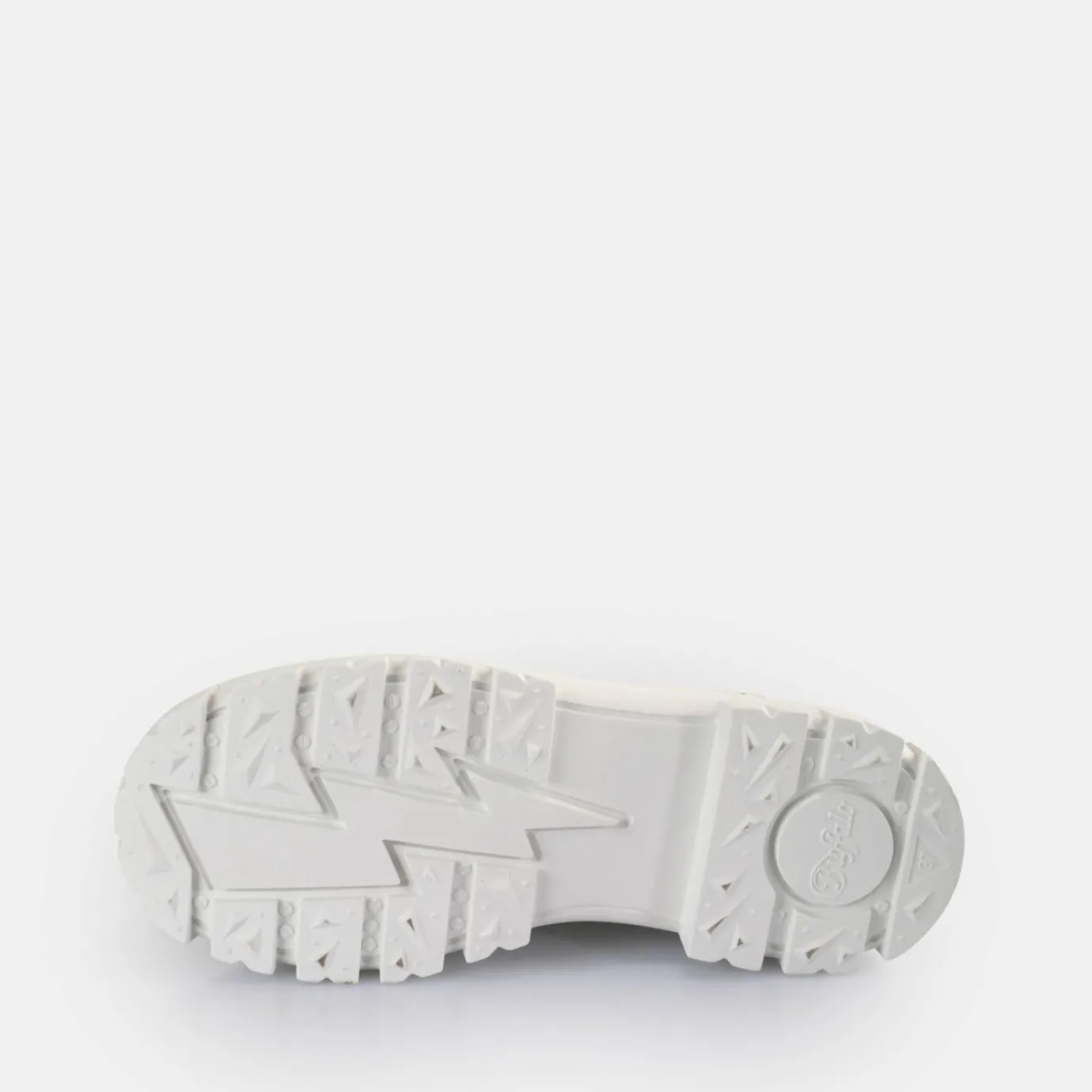 BUFFALO Vegan Shoes^Aspha Brogue Loafers Vegan White