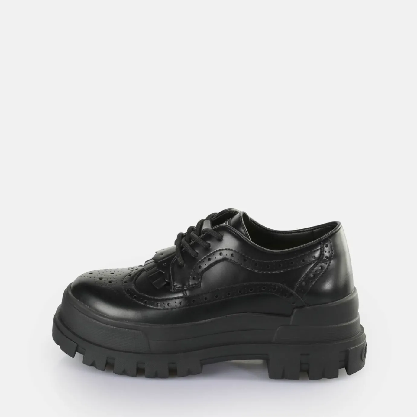 BUFFALO Vegan Shoes^Aspha Brogue Loafers Vegan Black