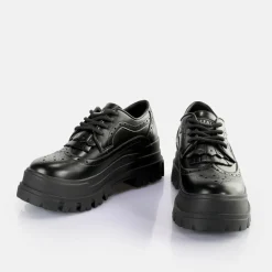 BUFFALO Vegan Shoes^Aspha Brogue Loafers Vegan Black