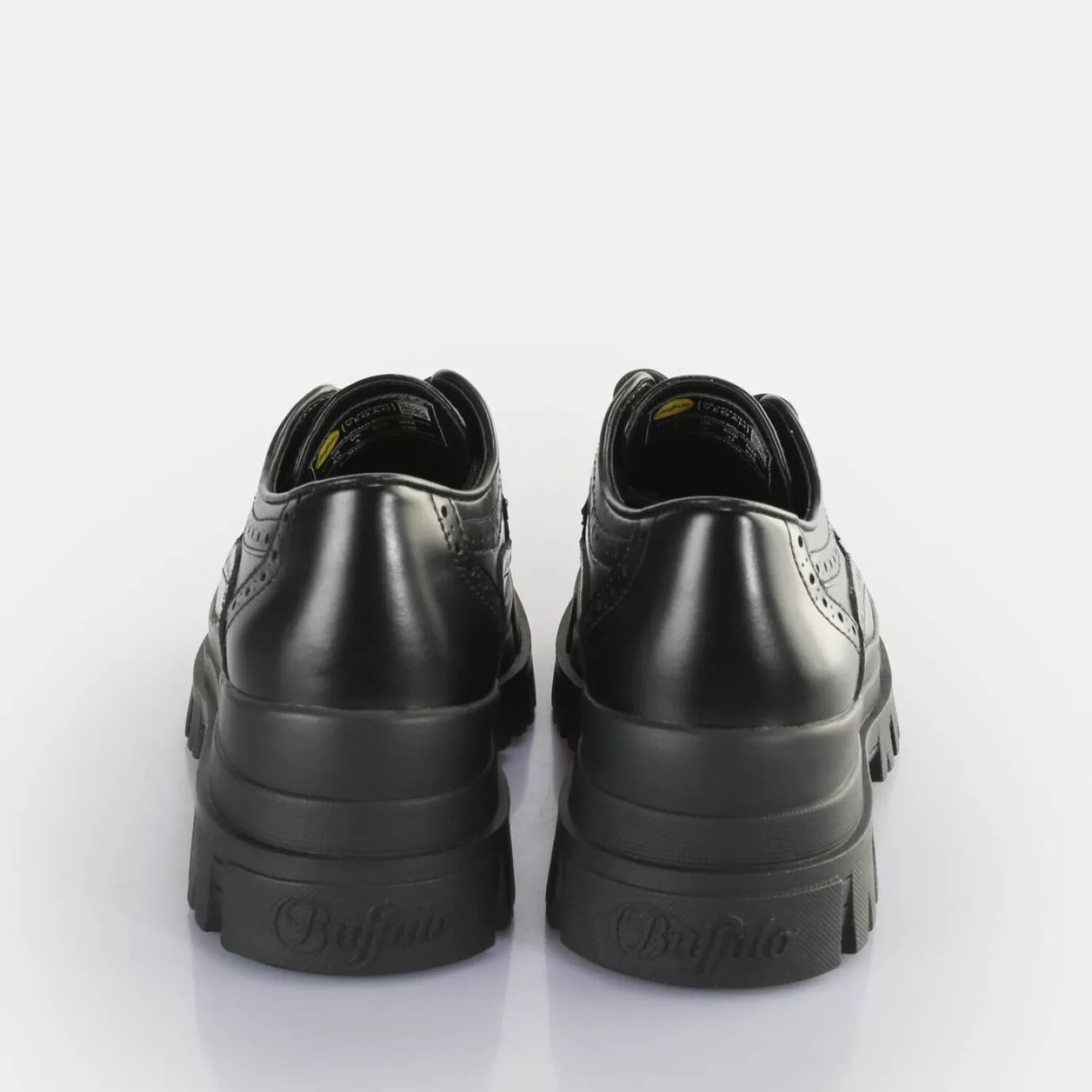 BUFFALO Vegan Shoes^Aspha Brogue Loafers Vegan Black