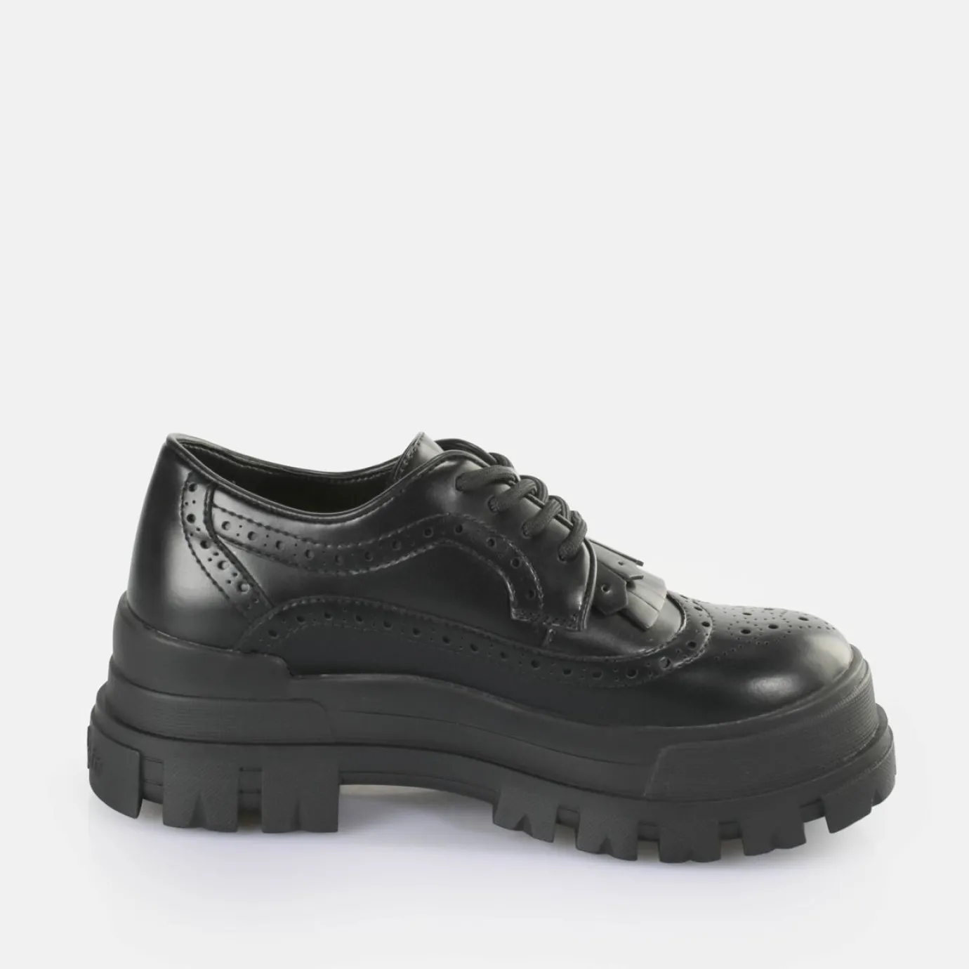 BUFFALO Vegan Shoes^Aspha Brogue Loafers Vegan Black