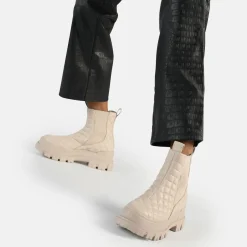 BUFFALO Vegan Shoes^Aspha Chelsea Mid Ankle Boot Vegan Cream