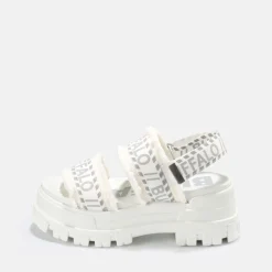 BUFFALO Vegan Shoes^Aspha Str Platform Sandal Vegan White
