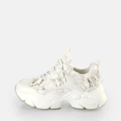 BUFFALO Bridal Shoes^Binary Butterfly Sneakers Low Vegan White