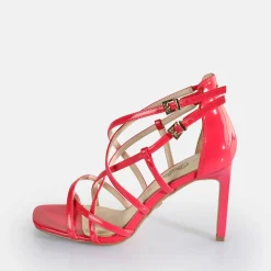 BUFFALO Occasion Shoes^Blair Cage Heeled Sandals Vegan Pink