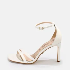 BUFFALO Occasion Shoes^Blair Chic Ankle-Strap Sandals Vegan White