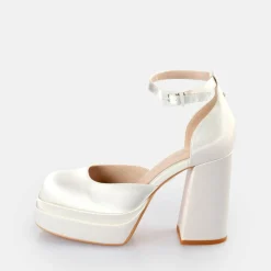 BUFFALO Bridal Shoes^Bonny Dorsay Heeled Sandals White