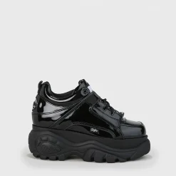 BUFFALO Classics^Classic Kick Patent Leather Black