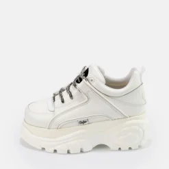 BUFFALO Men Shoes^Classic Men Sneaker Low Leather Silver