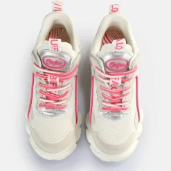 BUFFALO Vegan Shoes^Cld Chai Sneakers Low Vegan Silver/Pink