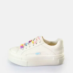 BUFFALO Vegan Shoes^Paired Candy Sneakers Low Vegan White