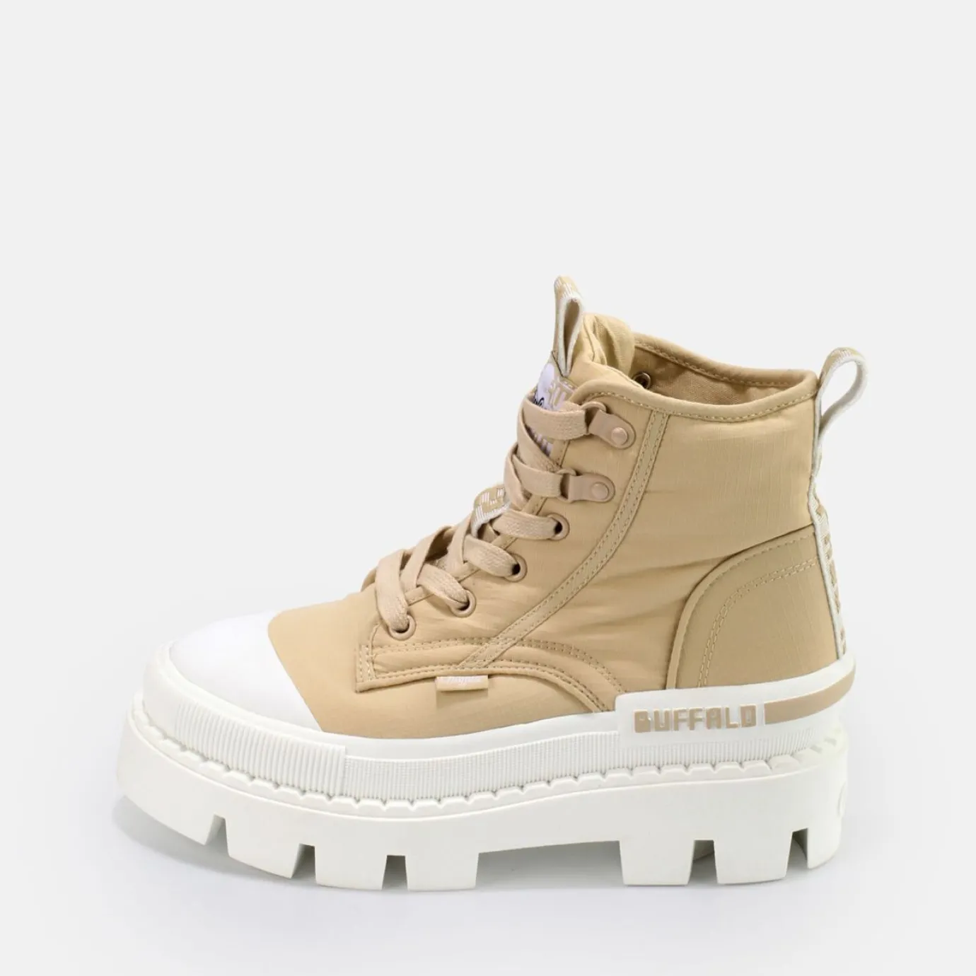 BUFFALO Ankle Boots^Raven Hi Bootie Vegan Beige