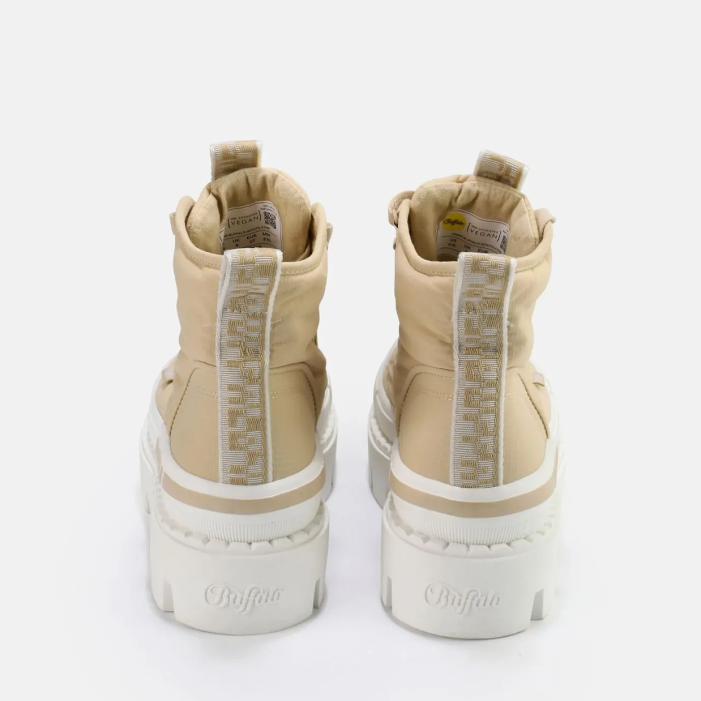 BUFFALO Ankle Boots^Raven Hi Bootie Vegan Beige