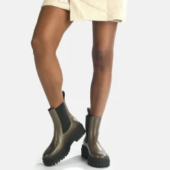 BUFFALO Ankle Boots^Serena Ankle Boot Calf Leather Beige