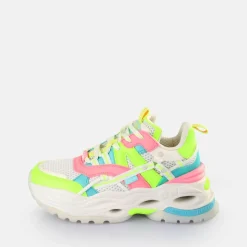 BUFFALO Vegan Shoes^Triplet Hollow Sneakers Low Vegan White