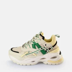BUFFALO Vegan Shoes^Triplet Hollow Sneakers Low Vegan Cream